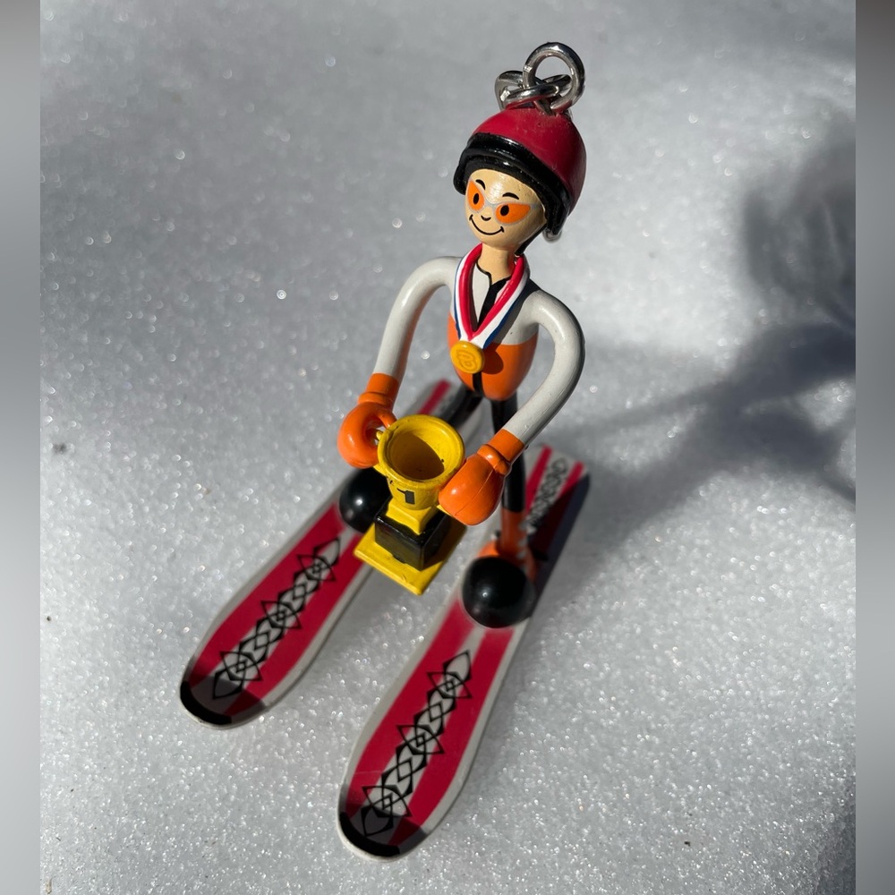 Snow Skier Action Figure Bendos